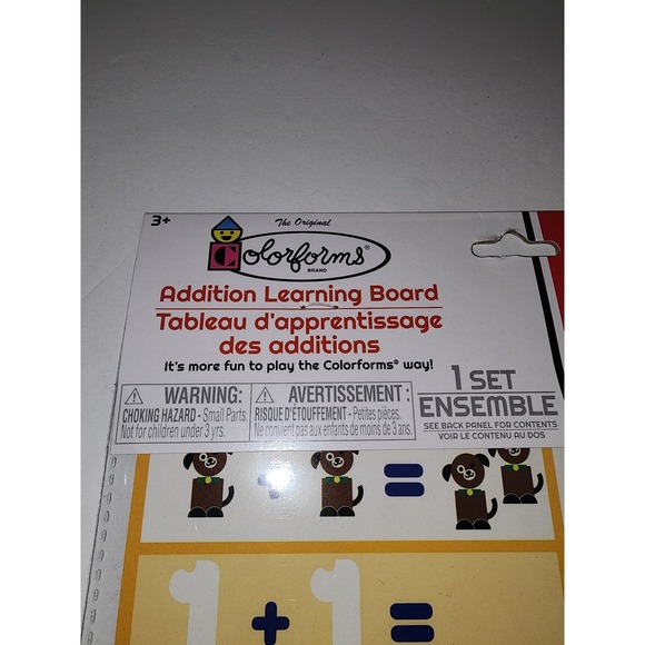 Colorforms Addition Learning‎ Board Set - Picture 2 of 4